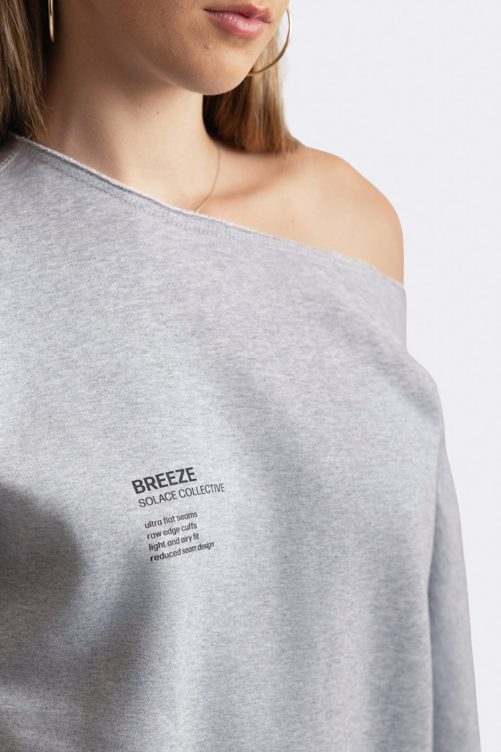 BREEZE CREW NECK HEATHER GRAY [pre-order only]