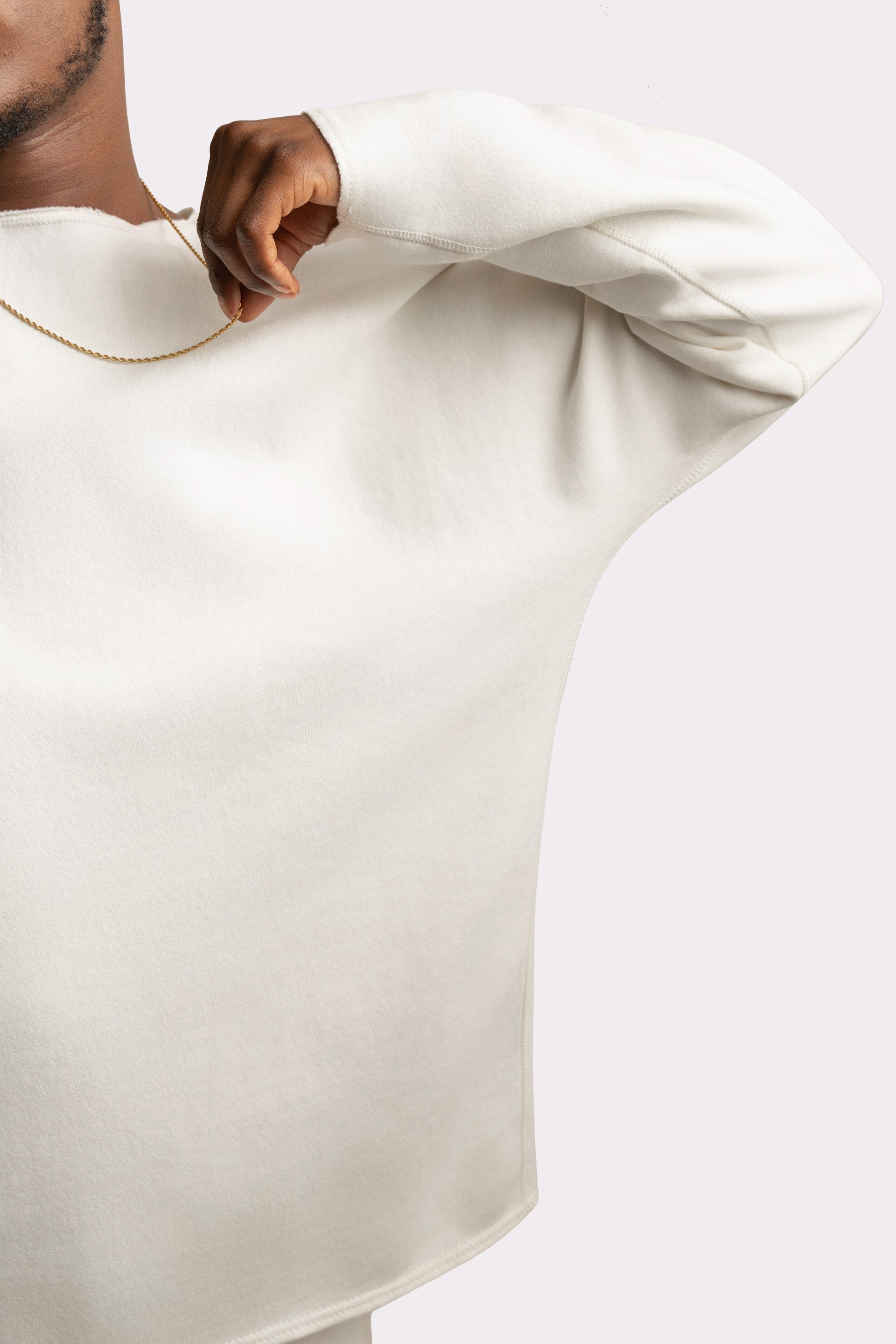 BREEZE CREW NECK IVORY – Solace Collective