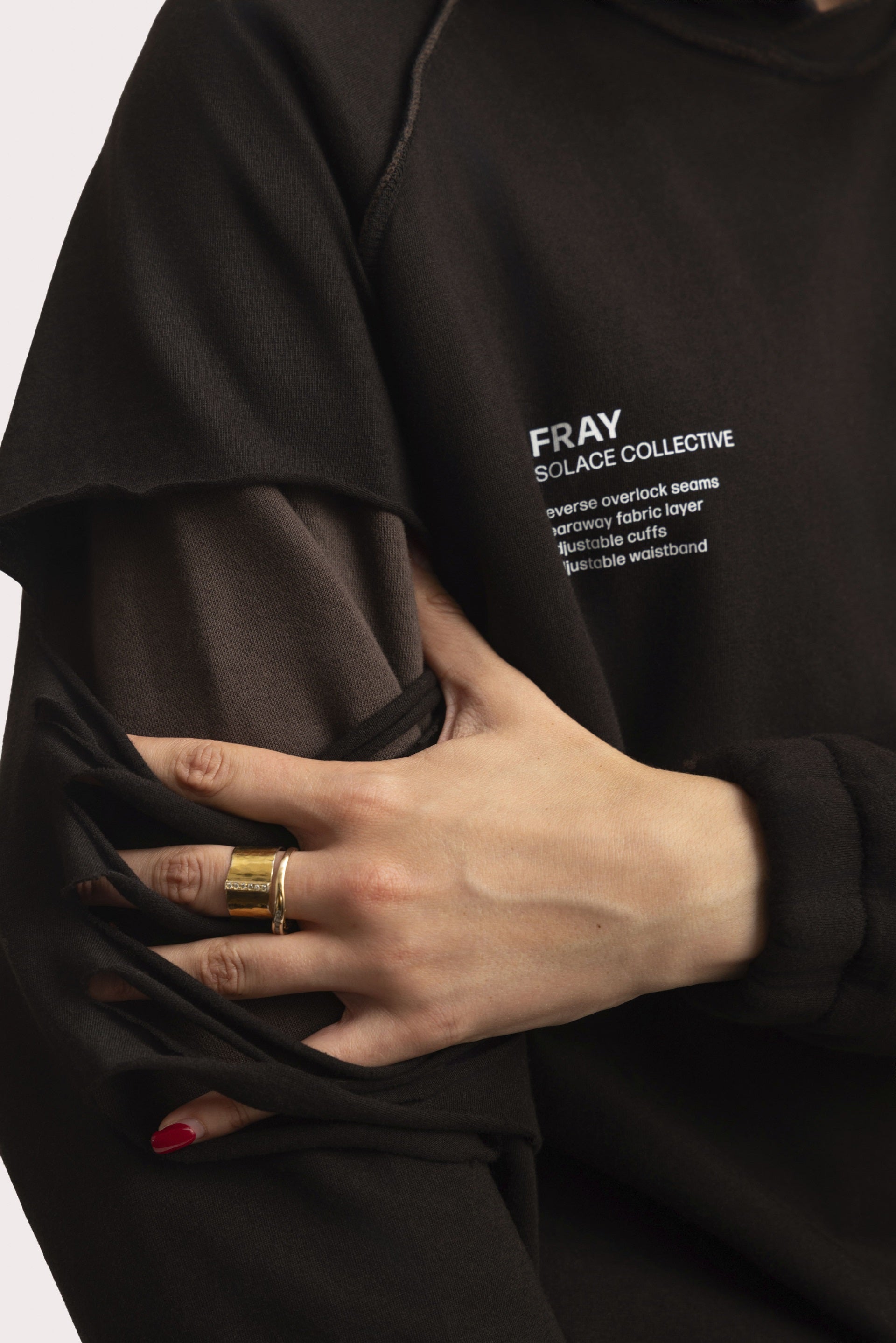 FRAY HOODIE BLACK [pre-order only]