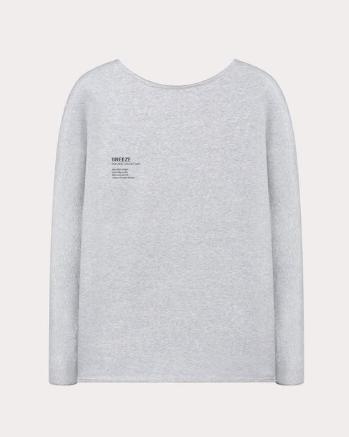 BREEZE CREW NECK HEATHER GRAY [pre-order only]